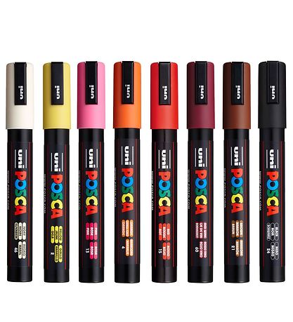 Posca Tussit - PC-5M - 8 kpl. - lämpö Värit