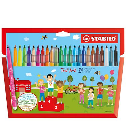 Stabilo Markers - Trio A-Z - 24 pcs - Multicolour