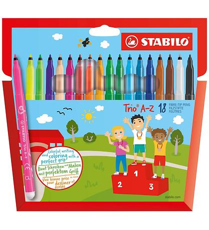 Stabilo Markers - Trio A-Z - 18 pcs - Multicolour