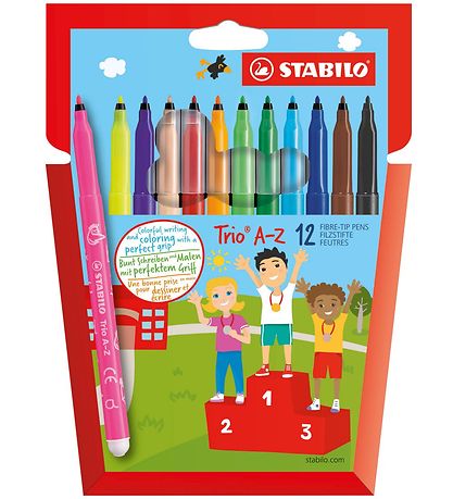 Stabilo Markers - Trio A-Z - 12 pcs. - Multicolour