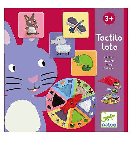 Djeco Picture Lottery - Touch & Sense Game - Animals