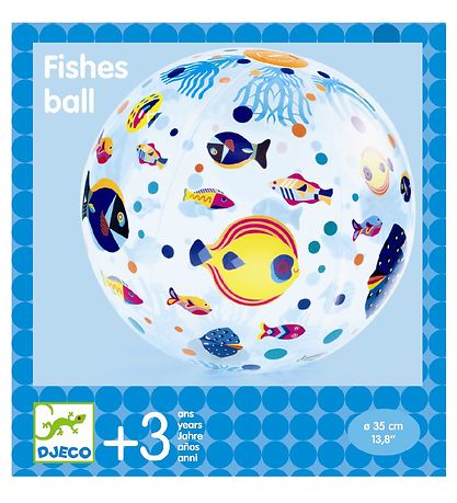 Djeco Beach Ball - 35 cm - Fishes