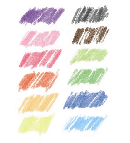 Djeco Colouring Pencils - Watercolour - 12 pcs. Multicoloured