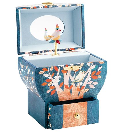 Boîte à Bijoux av. Musique Djeco - 16,5x13,5x10 cm - Poétique Bo