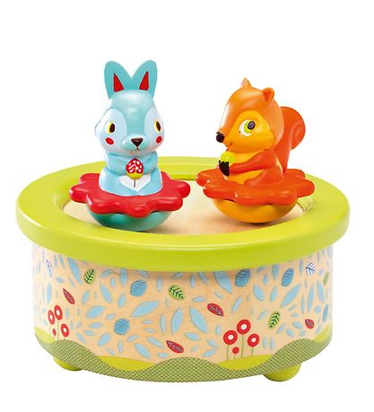 Djeco Melodilåda - 12 cm - Trä - Vänner