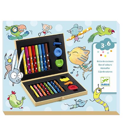 Djeco Colouring Set - 23 pcs. - Multicolour