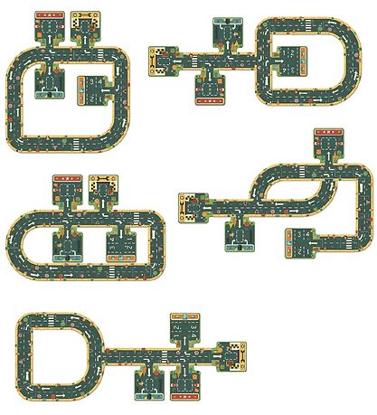Djeco Car Track - 21 pieces - Puzzle