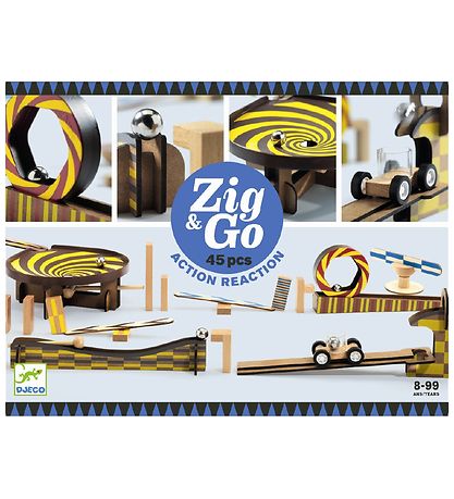Djeco Kúlubraut - 45 Partar - Zig & Go - Viður