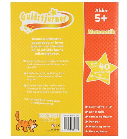 Karrusel Forlag Activity Book - Gold Stars - Mathematics - Danis