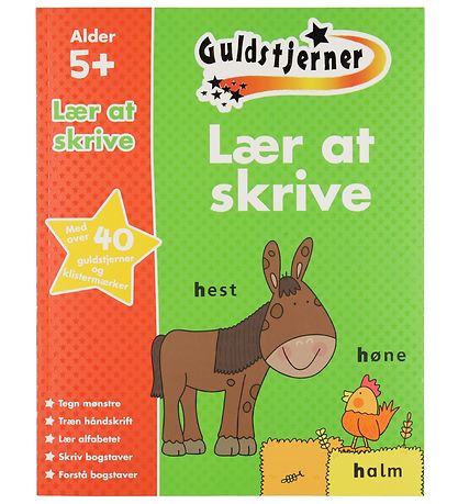 Karrusel Forlag Book - Guldstjerner - Lær At Skrive - Danish