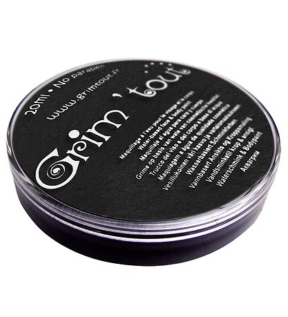 Grim Tout Andlitsmálning - 20 ml - Svart