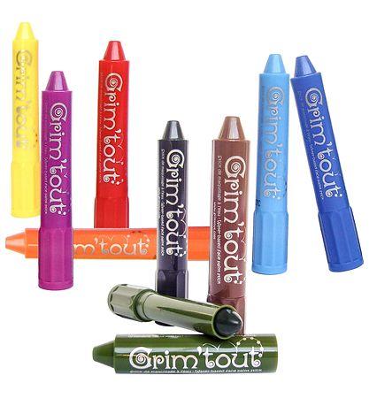 Grim Tout Ansiktsfärg - 12-pack - Flerfärgad