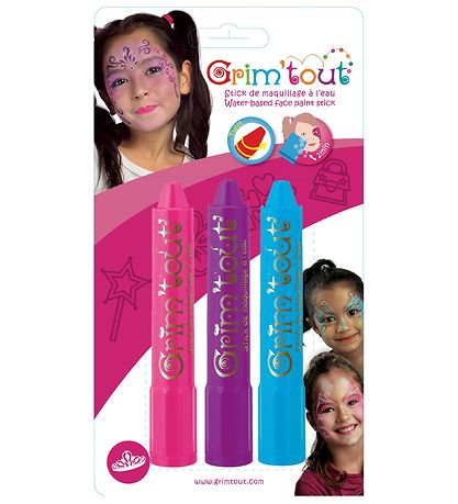 Grim Tout Kinderschminke - 3er-Pack - Prinzessin