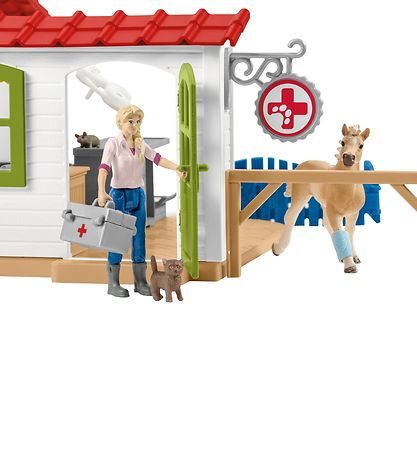 Farm World Schleich - 22,5 x 16,5 cm - Clinique vétérinaire 4250