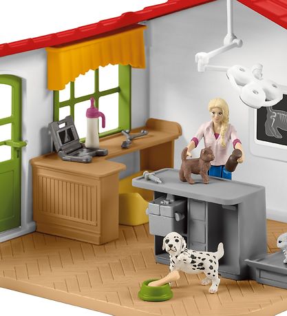 Farm World Schleich - 22,5 x 16,5 cm - Clinique vétérinaire 4250