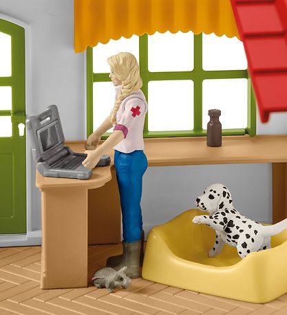 Farm World Schleich - 22,5 x 16,5 cm - Clinique vétérinaire 4250