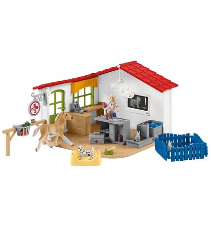 Farm World Schleich - 22,5 x 16,5 cm - Clinique vétérinaire 4250