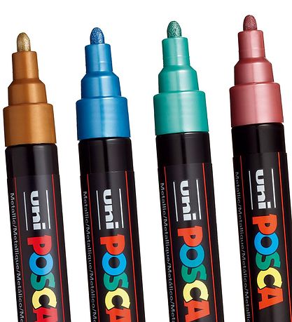 Posca Markers - PC-5M - 8 pcs - Metallic Multicolour