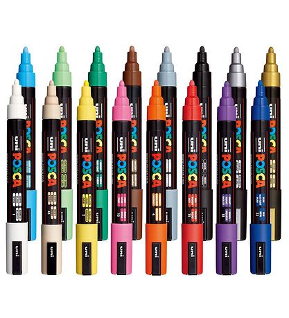 Posca Markers - PC-5M - 16 pcs - Multicolour