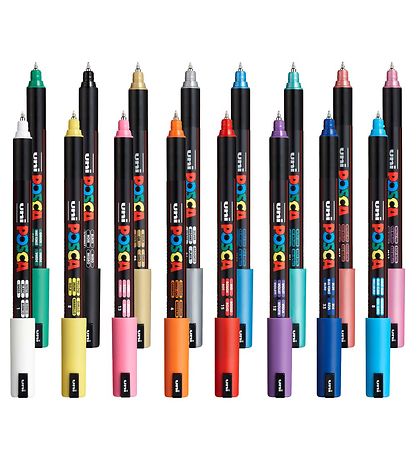 Posca Markers - PC-1MR - 16 pcs - Multicolour Standard/Metallic