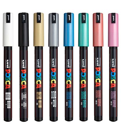 Posca Markers - PC-1MR - 8 st. - Metallic Multicolour