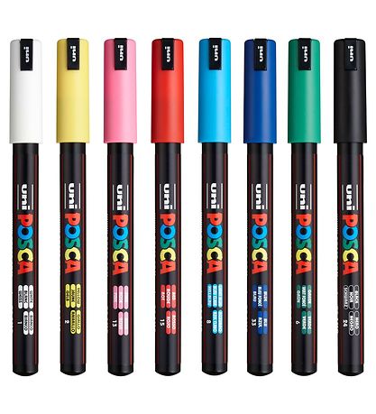 Posca Markers - PC-1MR - 8 pcs. - Multicoloured