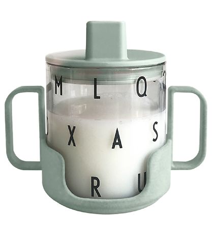 Design Letters Tritan Cup w. Spout- Grow With Your Glass - Green