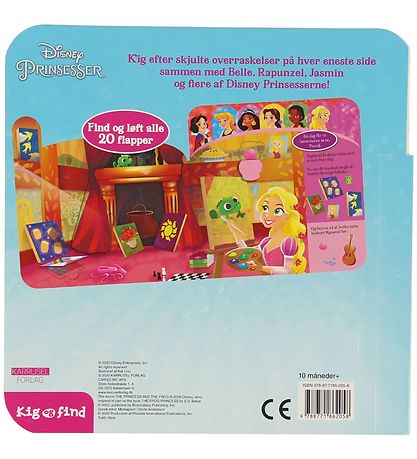 Karrusel Forlag Flap Book - Kig og Find - Disney Prinsesser - DA