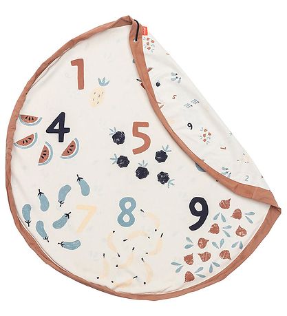 Play&Go Toy Mat - D: 140 cm - Veggie Numbers