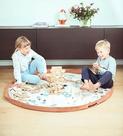 Play&Go Toy Mat - D: 140 cm - Veggie Numbers