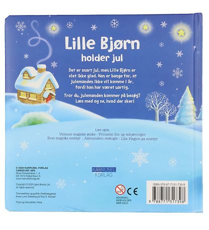 Karrusel Forlag Book - Lille Bjrn Holder Jul - Danish
