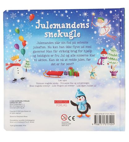 Karrusel Forlag Book - Julemandens Snekugle - Danish
