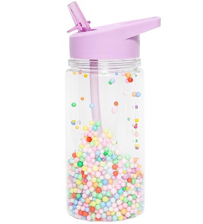 Petit Monkey Vattenflaska m. Drickpip - 300 ml - Macaron Pops - 