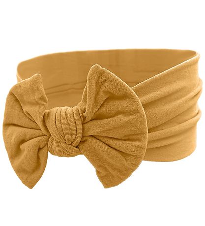 By Stær Headband - Astrid - Mustard w. Bow