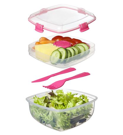 Sistema Lunchbox Set - Salad - 1,1 l - Pink