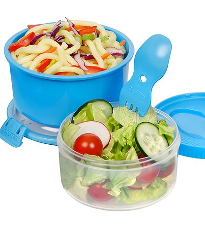 Sistema Lunchbox w. Cutlery - Lunch Stack - 965 ml - Blue