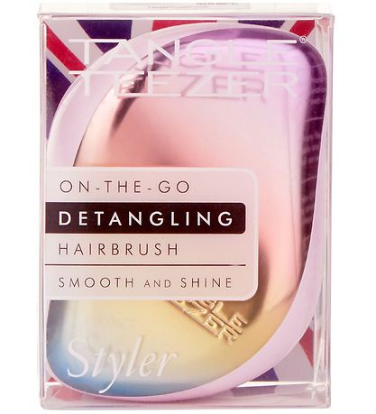 Tangle Teezer Hårborste - Compact - Pearlescent Matte Chrome