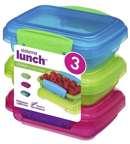 Sistema Lunchboxes - Lunch Packs - 3-pack - 200 ml - Multi