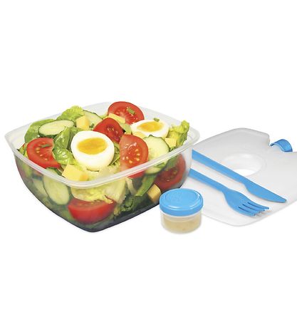 Sistema Lunchbox Set - Salad Max - 1,63 l - Purple