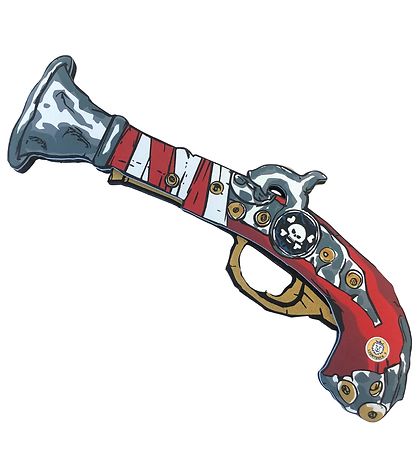 Liontouch Maskeradtillbehör - Piratpistol - Röde Ränder
