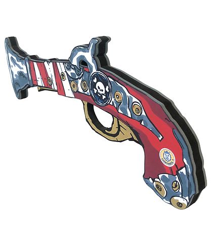 Liontouch Maskeradtillbehör - Piratpistol - Röde Ränder