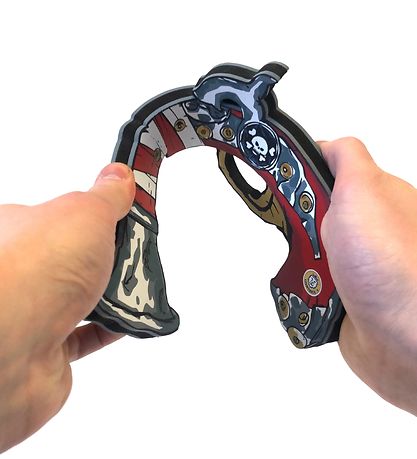Liontouch Maskeradtillbehör - Piratpistol - Röde Ränder