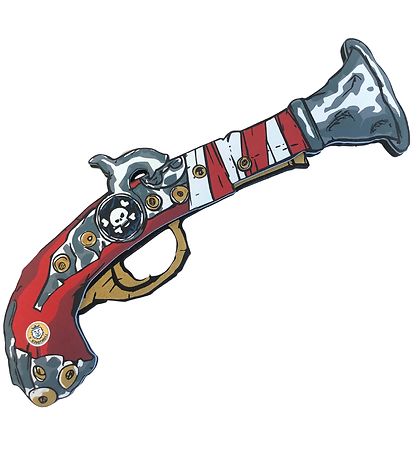 Liontouch Maskeradtillbehör - Piratpistol - Röde Ränder