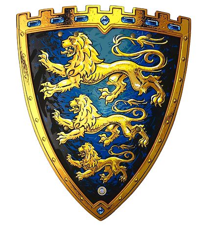 Liontouch Búningur - Þrefaldur ljónaskjöldur - Blár