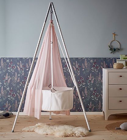 Leander Classic Bett Himmelzelt - Wiege - Dusty Rose