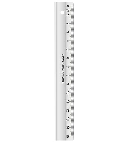 Linex School Ruler - 15 cm - Transparent