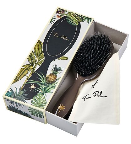 Fan Palm Hairbrush - Medium - Mink