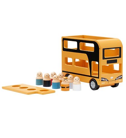 Autobus à Impériale Kids Concept - 25 cm - Aiden - Jaune av. Fig