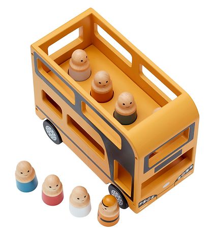 Autobus à Impériale Kids Concept - 25 cm - Aiden - Jaune av. Fig
