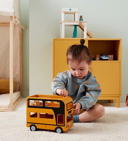 Autobus à Impériale Kids Concept - 25 cm - Aiden - Jaune av. Fig
